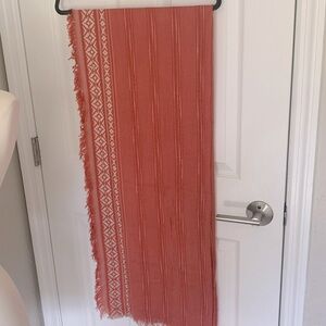 Anna and Ava coral terra-cotta ethnic vibe scarf